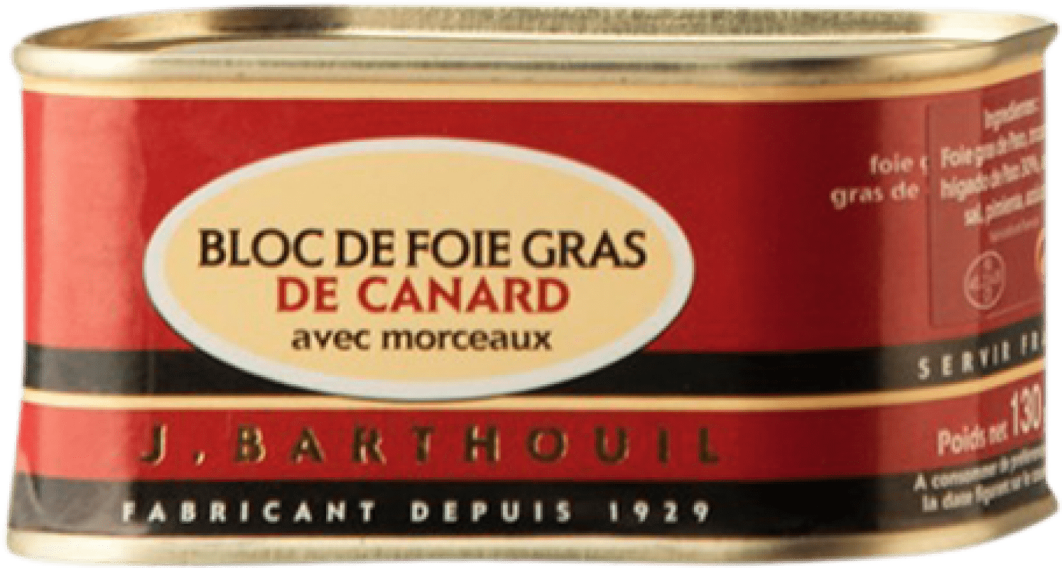 15,95 € Kostenloser Versand | Foie und Pasteten J. Barthouil Bloc de Foie Gras de Canard avec Morceaux