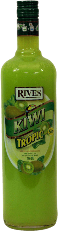 Kostenloser Versand | Liköre Rives Blue Tropic Kiwi Andalusien Spanien 1 L Alkoholfrei