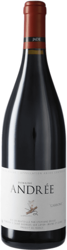 Free Shipping | Red wine Andrée Carbone A.O.C. Anjou Loire France Cabernet Franc 75 cl