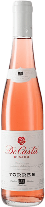 5,95 € Envío gratis | Vino rosado Torres Casta Rosat D.O. Penedès Media Botella 37 cl