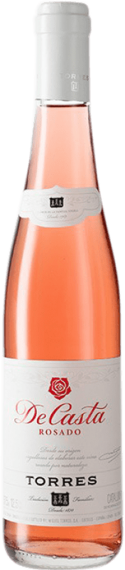 Kostenloser Versand | Roséwein Torres De Casta D.O. Penedès Katalonien Spanien Garnacha — Grenache, Cariñena — Carignan Halbflasche 37 cl