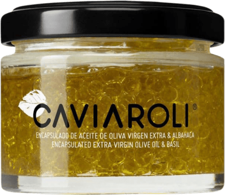 16,95 € | Conservas Vegetales Caviaroli Caviar de Aceite de Oliva Virgen Extra Encapsulado con Albahaca España