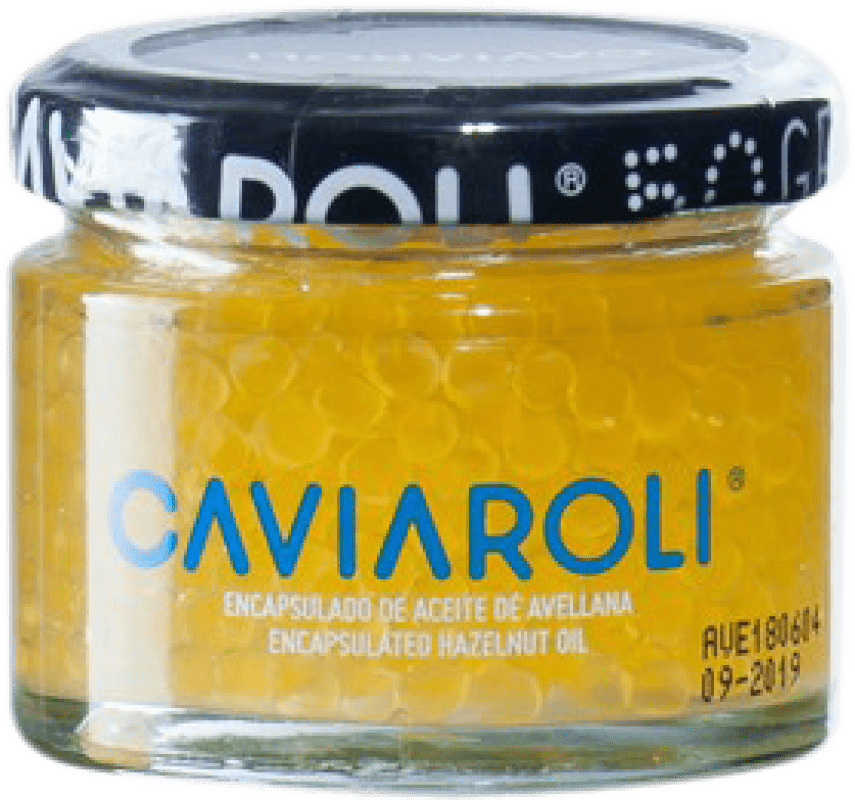 Envío gratis | Conservas Vegetales Caviaroli Caviar de Aceite de Oliva Virgen Extra Encapsulado con Avellana España