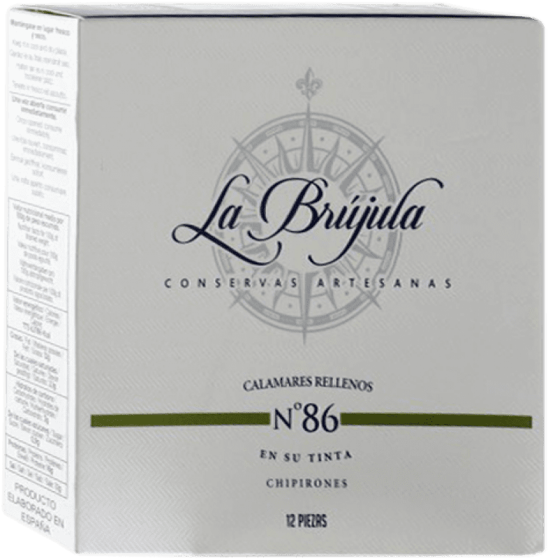 12,95 € 免费送货 | 海鲜罐头 La Brújula Chipirones en su Tinta 12 件