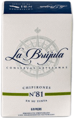 6,95 € | Conserve di Frutti di Mare La Brújula Chipirones en su Tinta Spagna 6/8 Pezzi
