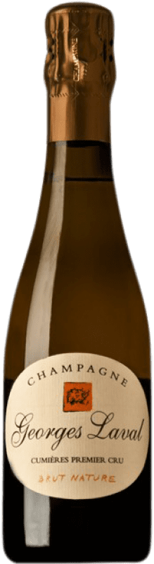 Kostenloser Versand | Weißer Sekt Georges Laval Cumières Premier Cru Brut Natur A.O.C. Champagne Champagner Frankreich Spätburgunder, Chardonnay, Pinot Meunier Ökologisch Halbe Flasche 37 cl