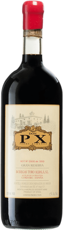 229,95 € Envío gratis | Vino Generoso Fortificado Toro Albalá Don PX 1986 D.O. Montilla-Moriles Botella Magnum 1,5 L