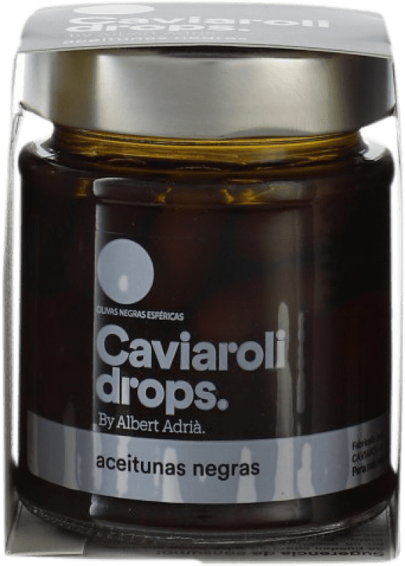 Envio grátis | Conservas Vegetales Caviaroli Drops Oliva Esférica Negra by Albert Adrià Catalunha Espanha 12 Peças