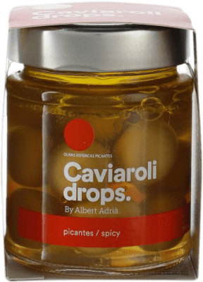 11,95 € Envio grátis | Conservas Vegetais Caviaroli Drops Oliva Esférica Picante by Albert Adrià 12 Peças