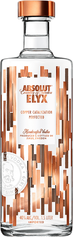 117,95 € | Wodka Absolut Elyx Schweden Magnumflasche 1,5 L