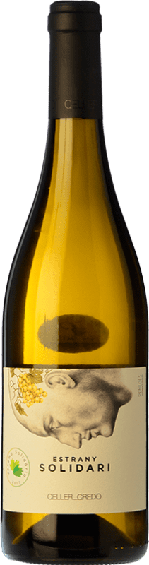 Free Shipping | White wine Credo Estrany Solidari D.O. Penedès Catalonia Spain Xarel·lo Organic 75 cl