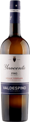 Envoi gratuit | Vin fortifié Valdespino Fino Inocente D.O. Jerez-Xérès-Sherry Andalousie Espagne Palomino Fino 75 cl