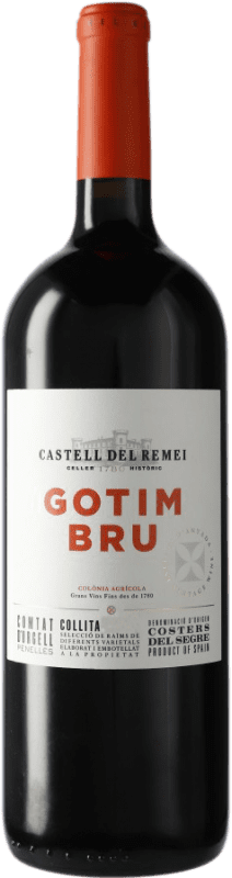 18,95 € | 红酒 Castell del Remei Gotim Bru D.O. Costers del Segre 西班牙 Tempranillo, Merlot, Grenache, Cabernet Sauvignon 瓶子 Magnum 1,5 L