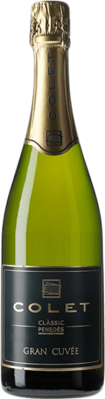 Envío gratis | Espumoso blanco Colet Gran Cuvée Extra Brut 2017 D.O. Penedès Cataluña España Botella 75 cl