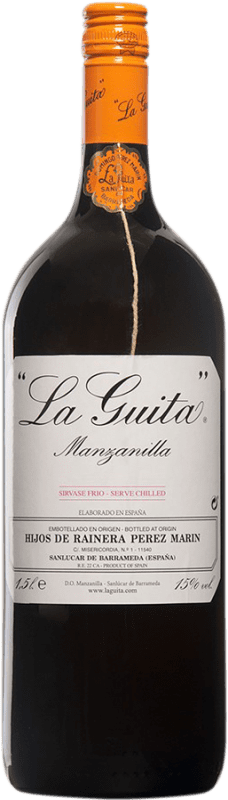 Envío gratis | Vino Generoso Fortificado Hijos de Rainera Pérez Marín La Guita D.O. Manzanilla-Sanlúcar de Barrameda Sanlúcar de Barrameda España Palomino Fino Botella Magnum 1,5 L