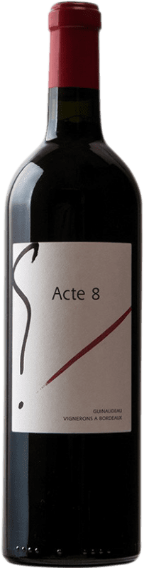 Free Shipping | Red wine Guinaudeau L'Acte 8 de G A.O.C. Bordeaux Supérieur Bordeaux France Merlot, Cabernet Franc 75 cl