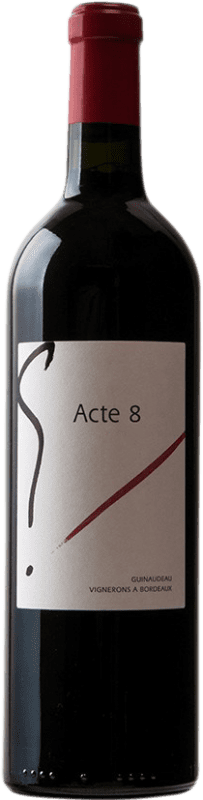 Spedizione Gratuita | Vino rosso Guinaudeau L'Acte 8 de G A.O.C. Bordeaux bordò Francia Merlot, Cabernet Franc 75 cl