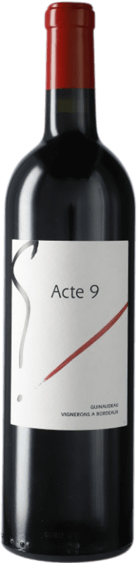 Free Shipping | Red wine Guinaudeau L'Acte 9 de G A.O.C. Bordeaux Supérieur Bordeaux France Merlot, Cabernet Franc 75 cl