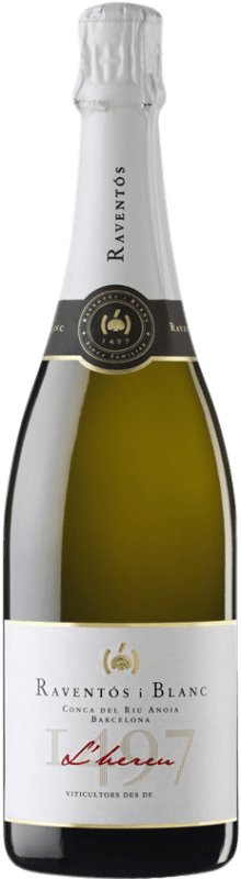 Envio grátis | Espumante branco Raventós i Blanc L'Hereu Brut D.O. Cava Espanha Macabeo, Xarel·lo, Parellada 75 cl