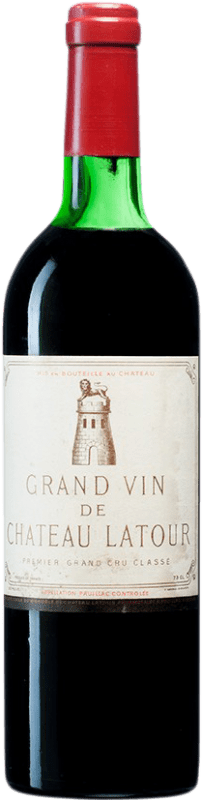 Spedizione Gratuita | Vino rosso Château Latour 1975 A.O.C. Pauillac bordò Francia Merlot, Cabernet Sauvignon 75 cl