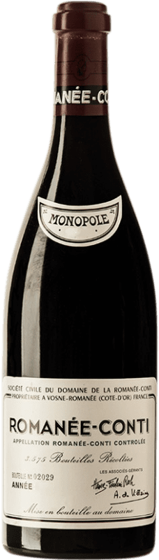 13 915,95 € | Красное вино Romanée-Conti A.O.C. Côte de Nuits Бургундия Франция Pinot Black Органический 75 cl