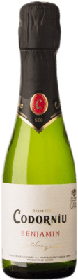 2,95 € | White Sparkling Wine Codorníu Benjamín Seco — Dry D.O. Cava Catalonia Spain Macabeo, Xarel·lo, Parellada Small Bottle 20 cl