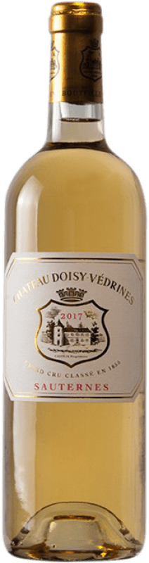 Бесплатная доставка | Белое вино Château Doisy-Védrines A.O.C. Sauternes Бордо Франция Sémillon, Muscadelle, Sauvignon Grey Половина бутылки 37 cl Бесплатная доставка | Белое вино Château Doisy-Védrines A.O.C. Sauternes Бордо Франция Sémillon, Muscadelle, Sauvignon Grey Половина бутылки 37 cl