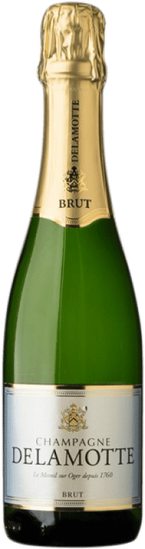 Free Shipping | White sparkling Delamotte Brut A.O.C. Champagne Champagne France Pinot Black, Chardonnay, Pinot Meunier Half Bottle 37 cl