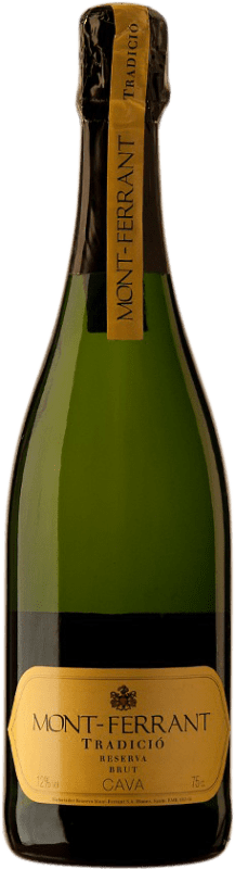 Бесплатная доставка | Белое игристое Mont-Ferrant брют D.O. Cava Испания Macabeo, Xarel·lo, Chardonnay, Parellada 75 cl