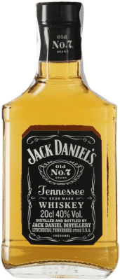 12,95 € Envío gratis | Whisky Bourbon Jack Daniel's Old Nº 7 Botellín 20 cl