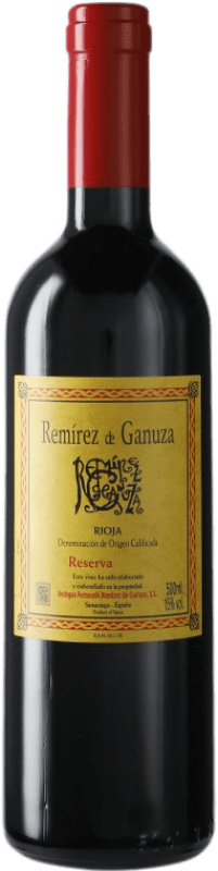 35,95 € 免费送货 | 红酒 Remírez de Ganuza 预订 D.O.Ca. Rioja 瓶子 Medium 50 cl