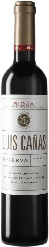 24,95 € 免费送货 | 红酒 Luis Cañas 预订 D.O.Ca. Rioja 瓶子 Medium 50 cl