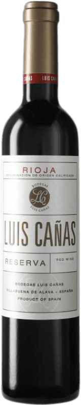 23,95 € Free Shipping | Red wine Luis Cañas Reserve D.O.Ca. Rioja Medium Bottle 50 cl