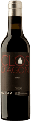 Free Shipping | Red wine Clos d'Agon D.O. Catalunya Catalonia Spain Syrah, Cabernet Sauvignon, Cabernet Franc Half Bottle 37 cl