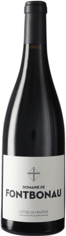 Free Shipping | Red Wine Domaine de Fontbonau A.O.C. Côtes du Rhône France Syrah — Shiraz, Garnacha — Grenache 75 cl