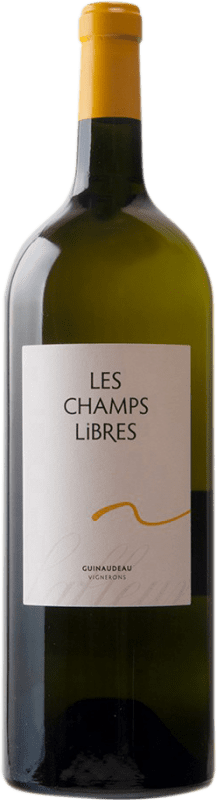 Free Shipping | White wine Les Champs Libres A.O.C. Pomerol Bordeaux France Sauvignon White, Sémillon Magnum Bottle 1,5 L