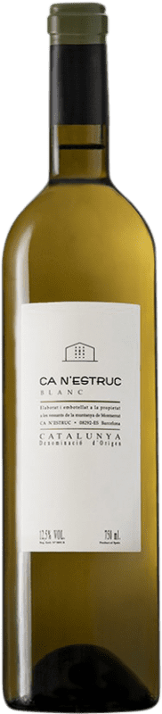 4,95 € Free Shipping | White wine Ca N'Estruc D.O. Catalunya Catalonia Spain Grenache White, Muscat, Macabeo, Xarel·lo Bottle 75 cl