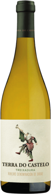 Envío gratis | Vino blanco Terra do Castelo D.O. Ribeiro Galicia España Treixadura 75 cl