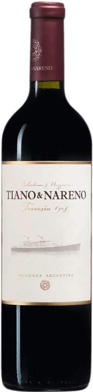 Free Shipping | Red wine Tiano & Nareno I.G. Mendoza Mendoza Argentina Malbec 75 cl