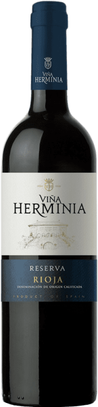 Бесплатная доставка | Красное вино Viña Herminia Резерва D.O.Ca. Rioja Ла-Риоха Испания Tempranillo — Темпранильо, Garnacha — Гренаш, Graciano — Грасиано 75 cl