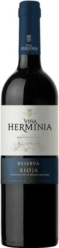 10,95 € | 红酒 Viña Herminia 预订 D.O.Ca. Rioja 拉里奥哈 西班牙 Tempranillo, Grenache, Graciano 75 cl