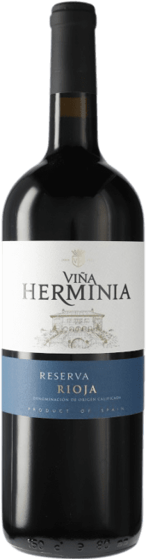 19,95 € | Красное вино Viña Herminia Резерв D.O.Ca. Rioja Испания Tempranillo, Grenache, Graciano бутылка Магнум 1,5 L