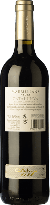 4,95 € Free Shipping | Red wine Capçanes Marmellans Negre Joven D.O. Montsant Catalonia Spain Grenache, Cabernet Sauvignon, Carignan Bottle 75 cl