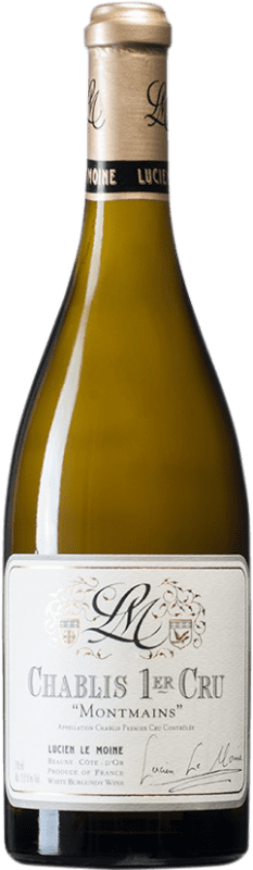 Бесплатная доставка | Белое вино Lucien Le Moine Montmains A.O.C. Chablis Premier Cru Бургундия Франция Chardonnay 75 cl