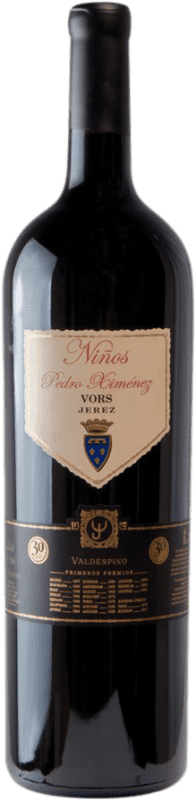 Envio grátis | Vinho Generoso Fortificado Valdespino Niños Very Old Rare Sherry VORS D.O. Jerez-Xérès-Sherry Andaluzia Espanha Pedro Ximénez Garrafa Jéroboam-Duplo Magnum 3 L