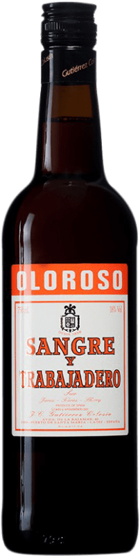 25,95 € | Vinho fortificado Gutiérrez Colosía Oloroso Sangre y Trabajadero D.O. Jerez-Xérès-Sherry Andaluzia Espanha Palomino Fino 75 cl