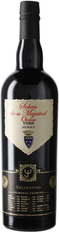 Free Shipping | Fortified wine Valdespino Oloroso Solera de su Majestad Very Old Rare Sherry VORS Colección D.O. Jerez-Xérès-Sherry Andalusia Spain Palomino Fino 75 cl