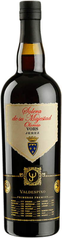 Spedizione Gratuita | Vino Liquoroso Valdespino Oloroso Solera de su Majestad Very Old Rare Sherry VORS D.O. Jerez-Xérès-Sherry Andalusia Spagna Palomino Fino 75 cl