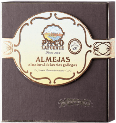 157,95 € | Conserves de Fruits de Mer Conservera Gallega Paco Lafuente Almejas Gigantes al Natural Galice Espagne 18 Pièces