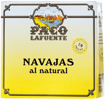 13,95 € Бесплатная доставка | Conservas de Marisco Conservera Gallega Paco Lafuente Navajas 8/10 Куски